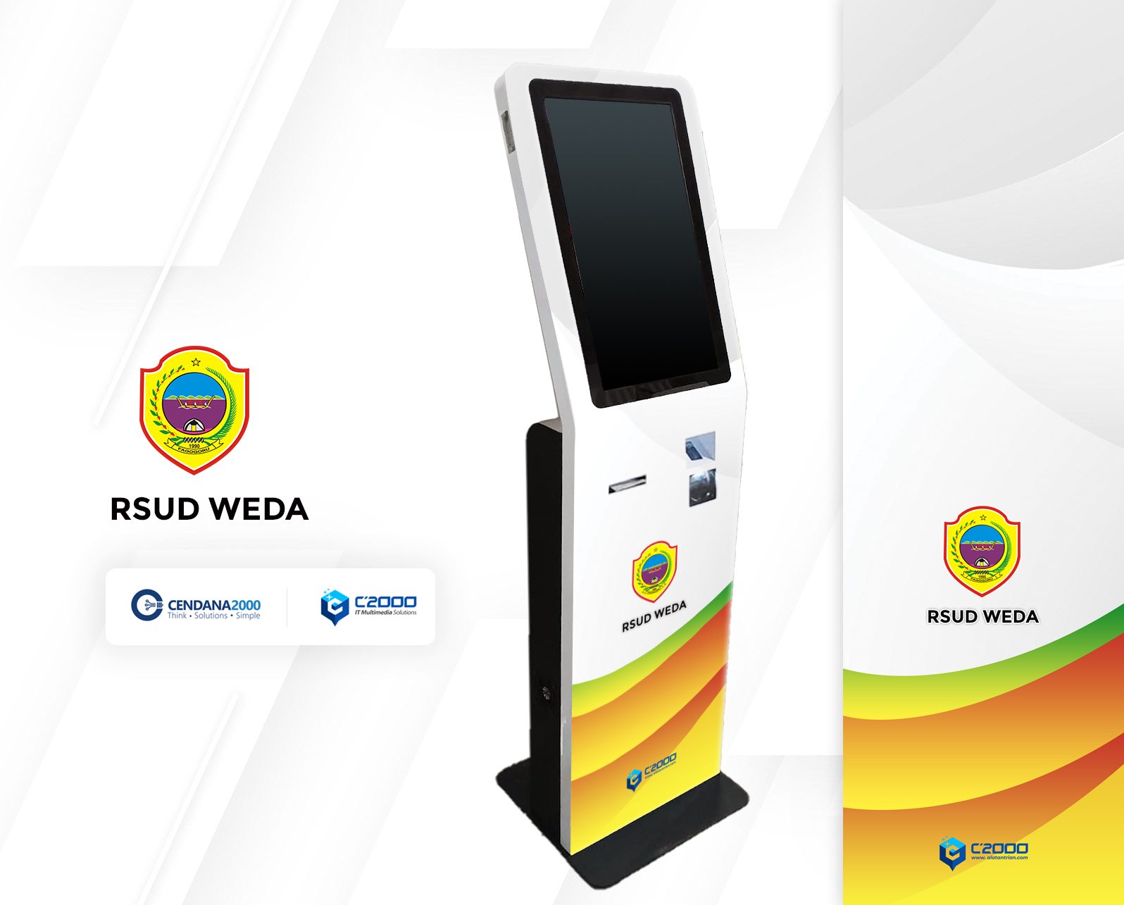Mockup Desain KiosK Antrian RSUD Weda Halmahera